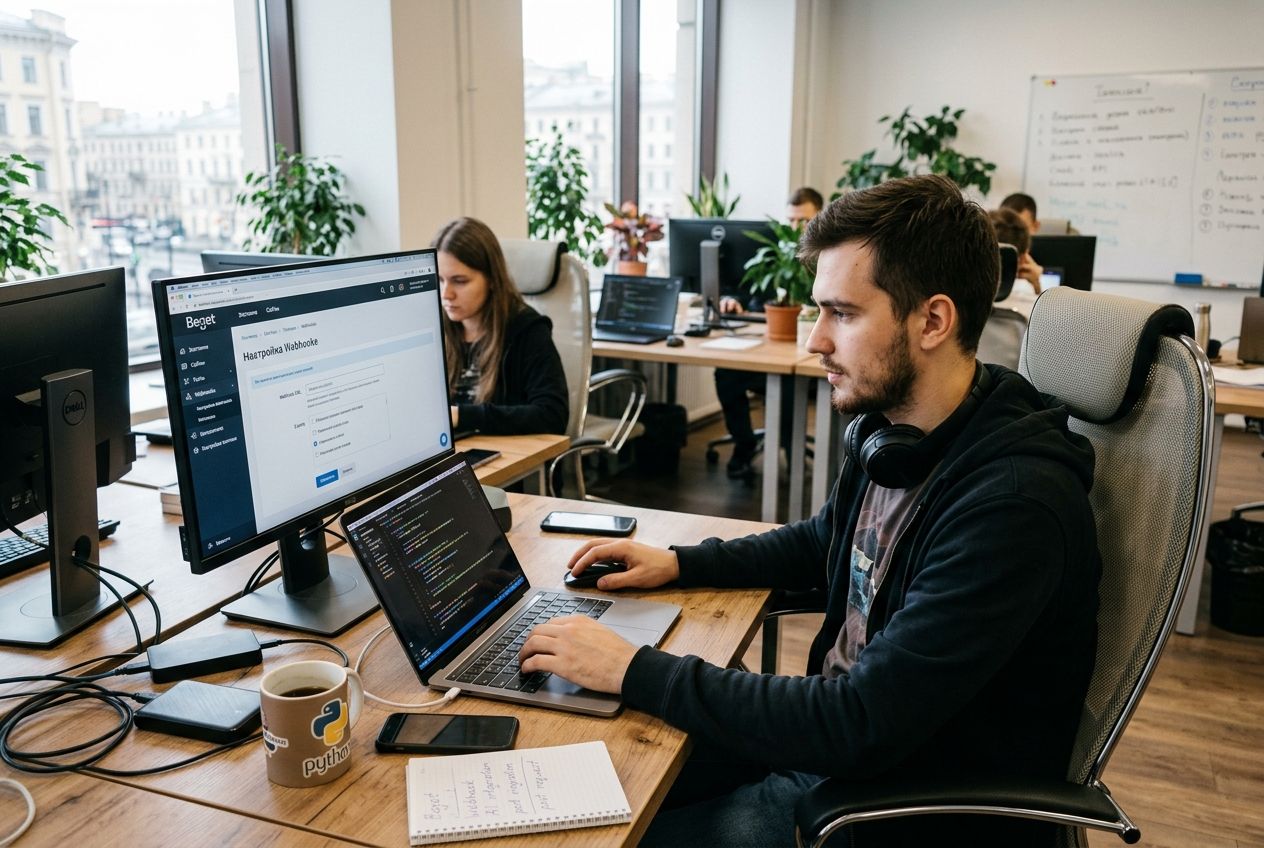 Как настроить webhook на Beget для интеграции AI в бизнес-процессы